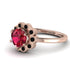 0.8 Carat Ruby Halo Engagement Ring - Pamela No. 41 image 3