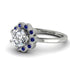 0.8 Carat Diamond Halo Engagement Ring - Pamela No. 63 image 3