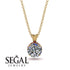 Diamond Necklace With Hidden Halo - Adaline No. 46 image 9