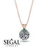 Diamond Necklace With Hidden Halo - Adaline No. 17 image 9