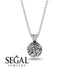 Diamond Necklace With Hidden Halo - Adaline No. 33 image 9