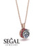 Diamond Necklace With Hidden Halo - Adaline No. 47 image 2