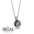 Diamond Necklace With Hidden Halo - Adaline No. 33 image 2