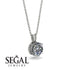 Diamond Necklace With Hidden Halo - Adaline No. 3 image 2