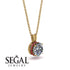 Diamond Necklace With Hidden Halo - Adaline No. 46 image 2