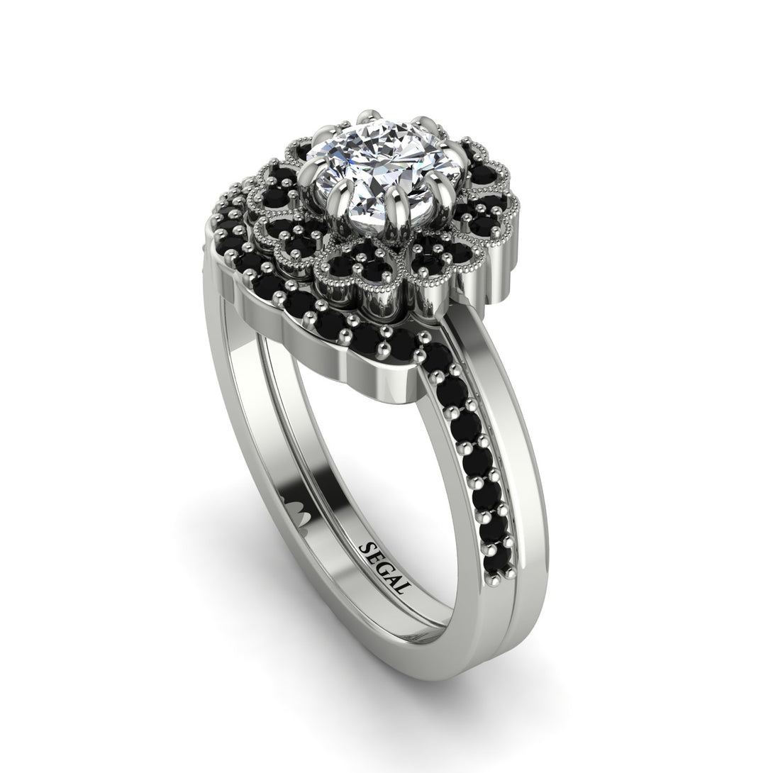 Double Halo Diamond Cushion Bridal Set - Sharon No. 33