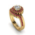 Double Halo Diamond Cushion Bridal Set - Sharon No. 46 image 1
