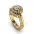 Double Halo Diamond Cushion Bridal Set - Sharon No. 1 image 1