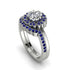 Double Halo Diamond Cushion Bridal Set - Sharon No. 63 image 1