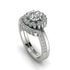 Double Halo Diamond Cushion Bridal Set - Sharon No. 3 image 1
