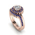 Double Halo Diamond Cushion Bridal Set - Sharon No. 62 image 1
