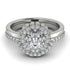 Double Halo Diamond Cushion Bridal Set - Sharon No. 3 image 2