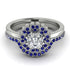 Double Halo Diamond Cushion Bridal Set - Sharon No. 63 image 2