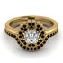 Double Halo Diamond Cushion Bridal Set - Sharon No. 31 image 2