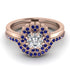 Double Halo Diamond Cushion Bridal Set - Sharon No. 62 image 2