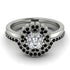 Double Halo Diamond Cushion Bridal Set - Sharon No. 33 image 2