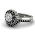 Double Halo Diamond Cushion Bridal Set - Sharon No. 33 image 3