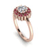 Double Halo Diamond Cushion Engagement Ring - Sharon No. 47 image 1