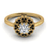 Double Halo Diamond Cushion Engagement Ring - Sharon No. 31 image 2