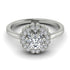 Double Halo Diamond Cushion Engagement Ring - Sharon No. 3 image 2