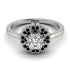Double Halo Diamond Cushion Engagement Ring - Sharon No. 33 image 2