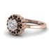 Double Halo Diamond Cushion Engagement Ring - Sharon No. 32 image 3