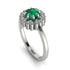 Double Halo Emerald Cushion Engagement Ring - Sharon No. 6 image 1