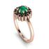 Double Halo Emerald Cushion Engagement Ring - Sharon No. 35 image 1
