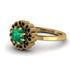 Double Halo Emerald Cushion Engagement Ring - Sharon No. 34 image 3