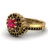 Double Halo Ruby Cushion Bridal Set - Sharon No. 40 image 3