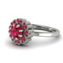 Double Halo Ruby Cushion Engagement Ring - Sharon No. 57 image 3