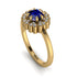 Double Halo Sapphire Cushion Engagement Ring - Sharon No. 13 image 1