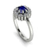 Double Halo Sapphire Cushion Engagement Ring - Sharon No. 15 image 1