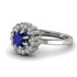 Double Halo Sapphire Cushion Engagement Ring - Sharon No. 15 image 3