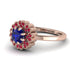Double Halo Sapphire Cushion Engagement Ring - Sharon No. 59 image 3