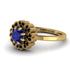 Double Halo Sapphire Cushion Engagement Ring - Sharon No. 43 image 3