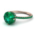 Double Hidden Halo Emerald Engagement Ring - Angelina No. 20 image 1