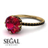 Double Hidden Halo Ruby Engagement Ring - Angelina No. 40 image 10