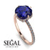 Double Hidden Halo Sapphire Engagement Ring - Angelina No. 14 image 2