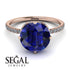 Double Hidden Halo Sapphire Engagement Ring - Angelina No. 14 image 3