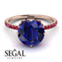 Double Hidden Halo Sapphire Engagement Ring - Angelina No. 59 image 3