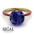 Double Hidden Halo Sapphire Engagement Ring - Angelina No. 58 image 3