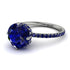 Double Hidden Halo Sapphire Engagement Ring - Angelina No. 75 image 1