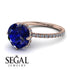 Double Hidden Halo Sapphire Engagement Ring - Angelina No. 14 image 10
