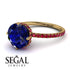 Double Hidden Halo Sapphire Engagement Ring - Angelina No. 58 image 10