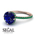 Double Hidden Halo Sapphire Engagement Ring - Angelina No. 29 image 10