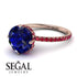 Double Hidden Halo Sapphire Engagement Ring - Angelina No. 59 image 10