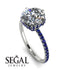 Double Hidden Halo Diamond Engagement Ring - Angelina No. 63 image 2
