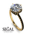 Double Hidden Halo Diamond Engagement Ring - Angelina No. 31 image 14