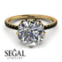 Double Hidden Halo Diamond Engagement Ring - Angelina No. 31 image 12